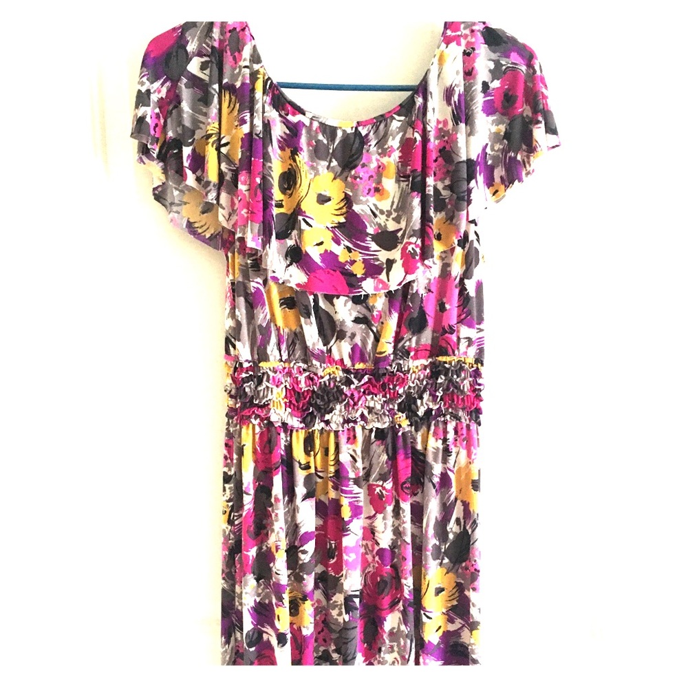 Calf Height Flower Elle Dress